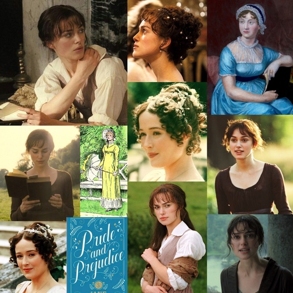 Elizabeth Bennet's Necklace Handmade Pride and Prejudice Jane Austen Charms - Picture 2 of 16